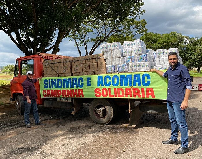 Acomac-DF e Sindimac-DF fazem doação ao governo do Distrito Federal