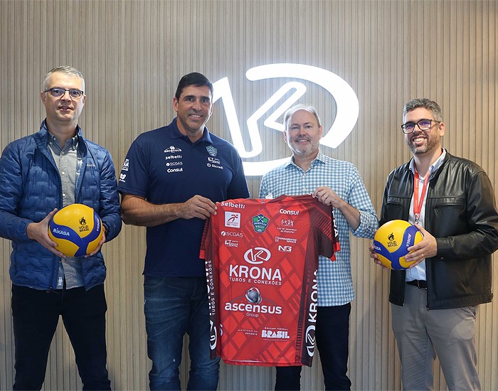 Joinville Vôlei vai disputar a Superliga 2023/2024 com patrocínio da Krona