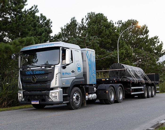 ArcelorMittal testa caminhão 100% elétrico no transporte de bobinas