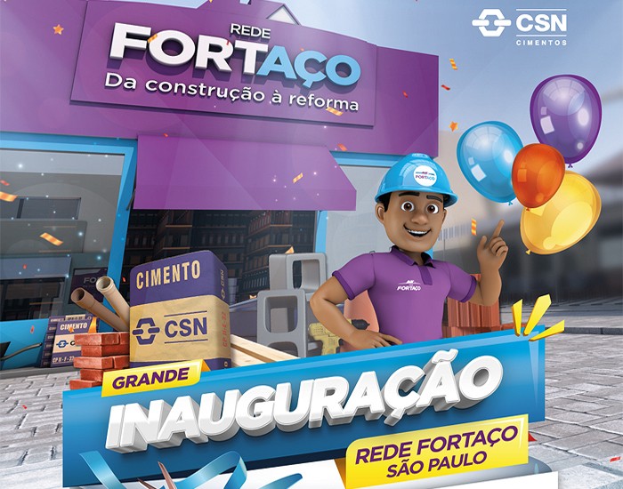 CSN Cimentos abre, em São Paulo, as seis primeiras lojas da Rede Fortaço  