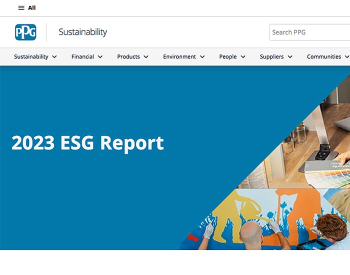 PPG destaca progresso em metas de sustentabilidade em seu novo relatório  