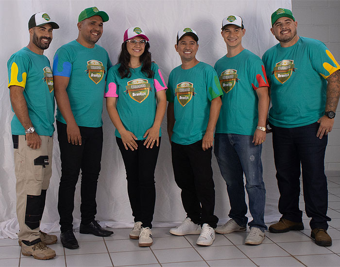 Esquadrão Brasilux visita Centro de Distribuição e realiza ação de conteúdo 