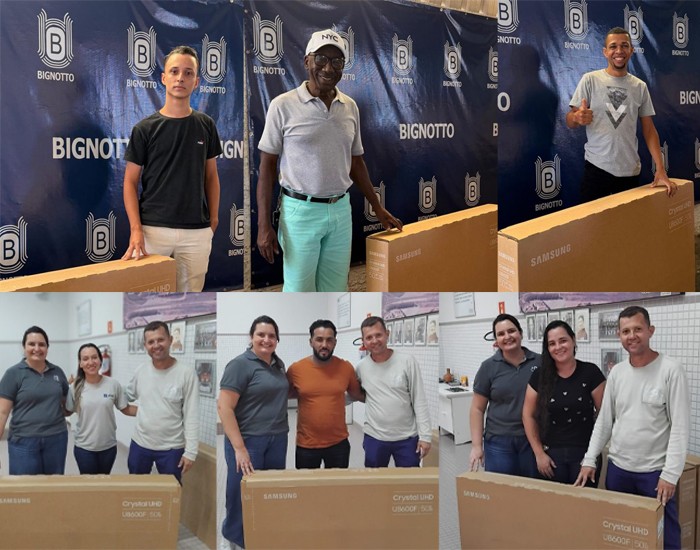 Bignotto e Cerâmica Atlas entregam Smart TVs por meio do projeto do Sincer 