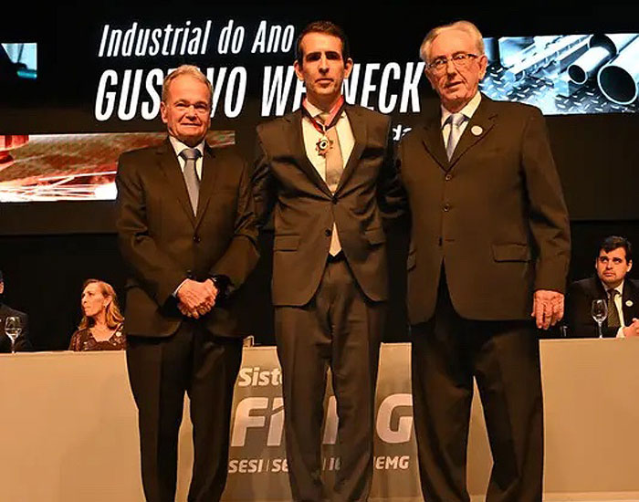 Gustavo Werneck é homenageado como o Industrial do Ano pela Fiemg 