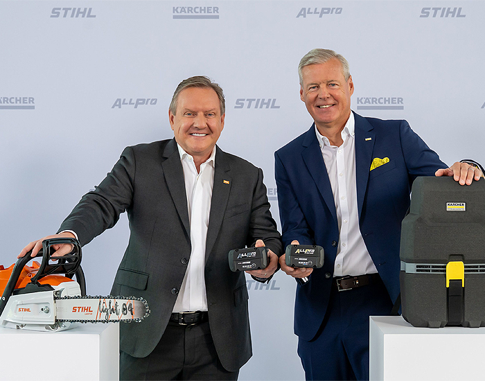 Stihl desenvolve sistema de baterias que poderá ser usado pela Kärcher  